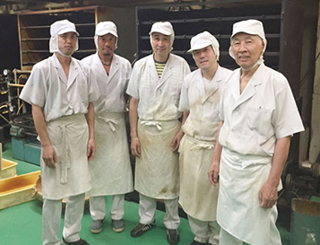 Many of the sweets are made by hand.